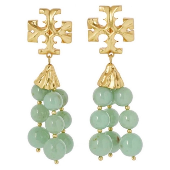 Large tassel earrings by Tory Burch